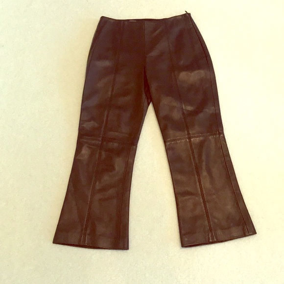 ESCADA LEATHER PANTS - Picture 2 of 7